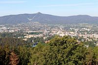 Pohled na Liberec a Ještěd
