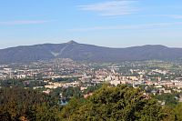 Pohled na Liberec a Ještěd