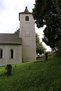 Věž hřbitovního kostela