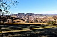 Pohled na město Sušice a Svatobor