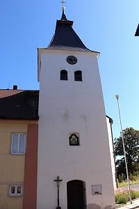 Věž kostela sv. Kateřiny