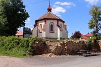 Kluky, kostel sv. Jana Křtitele.