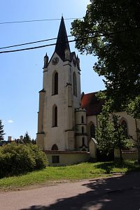Věž kostela sv. Vavřince