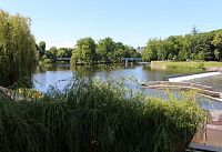 Pohled od elektrárny na řeku