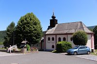 Kollerův kostel, pohled od hotelu