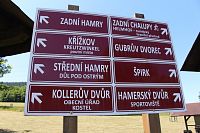 Hamry, informační tabule