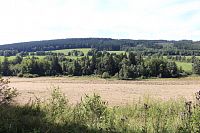 Údolí Ostružné v pozadí Javorná