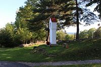 Pohled na boční stranu kaple