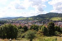 Město, Svatobor a  Stráže v pozadí