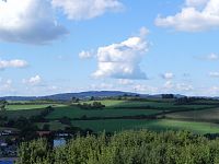 Pohled k severu na Svatoborskou vrchovinu