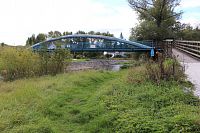 Lávka přes Otavu u Velkých Hydčic.