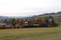 Pohled k JZ v pozadí Šumava