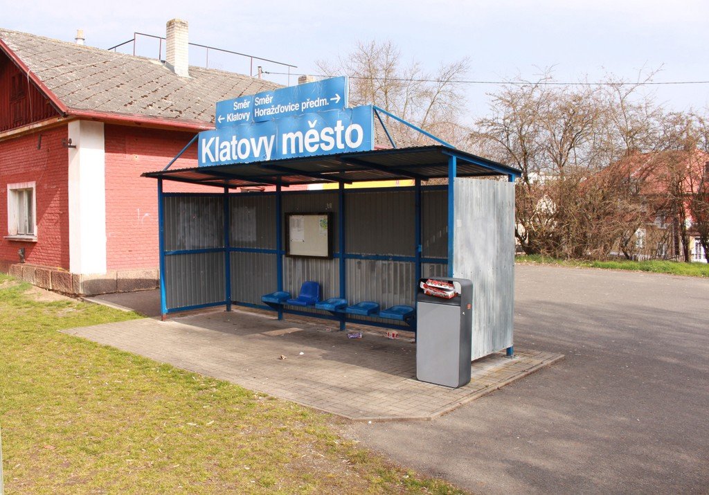 Vlaková zastávka Klatovy město.