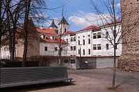 Pohled ke kostelu sv. Vavřince