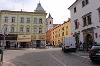 Pohled ke kostelu sv. Vavřince