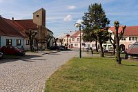 Kasejovice, náměstí kostel československé církve