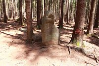 Javorník, menhir Měsíční kámen.