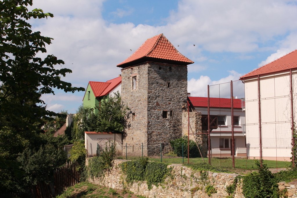 Městské hradby ve Vodňanech.