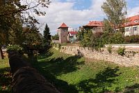 Hradební příkop a jižní bašta