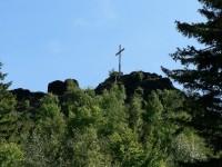 Silberberg, vrchol s křížem