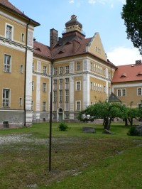 Sušice, nádvoří gymnasia