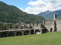 Bellinzona, nádvoří Castelgrande