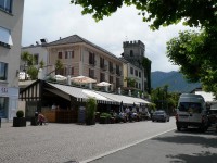 Ascona, kavárny na promenádě