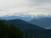 San Salvatore, pohled na Walliské Alpy