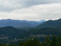 San Salvatore, pohled na Lugano a Alpy