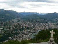San Salvatore, pohled na Lugano s jezerem
