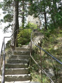 Weissenstein, schody na hrad