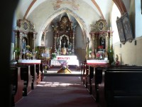 Čachrov, vnitřek kostela