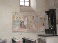 Vícov, nástěnné malby v kostele sv. Ambrože