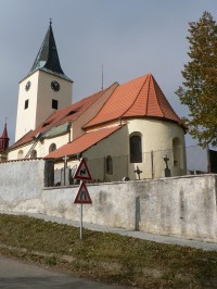 Budětice, kostel sv. Petra a Pavla