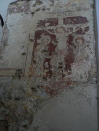 Dlouhá Ves, freska v kostřele