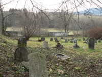 Dlouhá Ves, žid. hřbitov západní část
