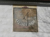 Žichovice zámek, sluneční hodiny