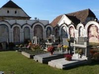 Albrechtice nad Vltavou, kout hřbitova