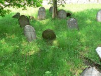 Kolinec, žid. hřbitov - náhrobky