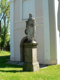Nalžovské Hory, socha sv. Petra u kostela