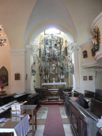 Nýrsko, vnitřek kaple P. Marie