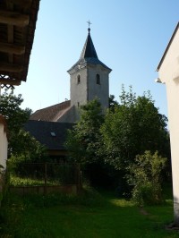 Zdebořice, věž kostela