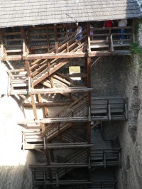 Rabí, schodiště na věž