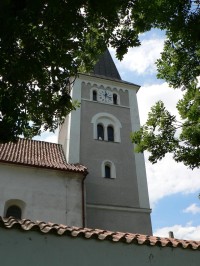 Hradešice, věž kostela