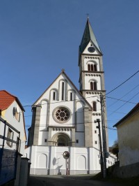 Žihobce, kostel od západu