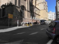 Málaga, čekání na turisty u katedrály