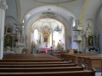 Bavorská Železná Ruda, vnitřek kostela