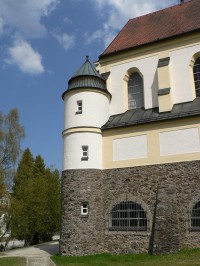 Bavorská Železná Ruda, kostel od jihu