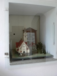 Bavorská Železná Ruda, model kostela