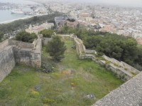 Castillo de Gibralfaro, dolní část hradu